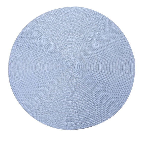 MOPOOR Braided Placemats Set, Washable Woven Cotton and Polyester 15 Inch Place Mats, Heat Resistant Table Mats for Kitchen, Dining, and Party, Natural Table Decor