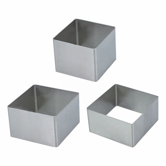 MOPOOR Cake Ring Molds,Cheese Cake Ring,Seamless Stainless Steel Cake Cutter for Baking,Dessert Mousse Molds Baking Tools,Food Ring Dessert Mousse Molds Cooking Rings for Pastry Baking
