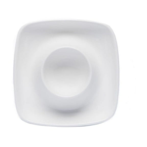 MOPOOR Cup Egg Tray Holder,Plastic Egg Trays Egg Cups White Egg Holder Grade Egg Cups Kitchenware Camping Tableware, Porcelain Holder Breakfast Boiled Cooking Easy to Clean