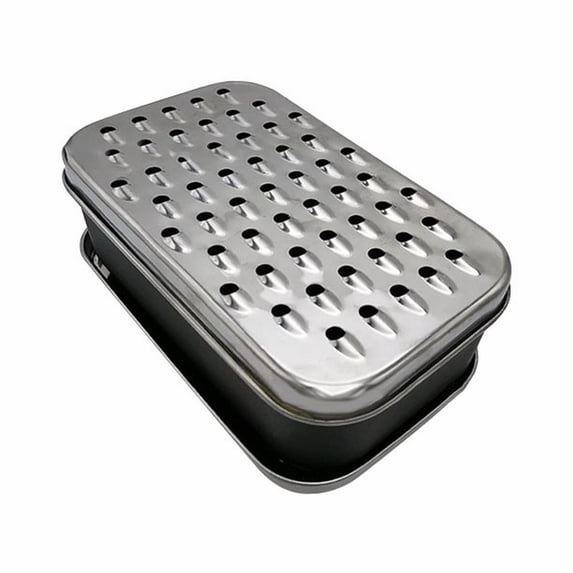 MOPOOR Cheese Grater with Container Box, Stainless Steel Multi-Purpose Grater, Slicer, Shredder, and Julienne Slicer for Vegetables and Cheese, Includes Peeler