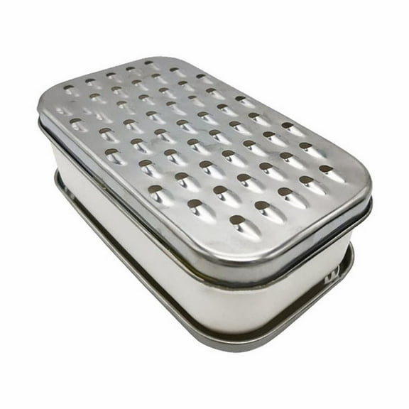 MOPOOR Cheese Grater with Container Box, Stainless Steel Multi-Purpose Grater, Slicer, Shredder, and Julienne Slicer for Vegetables and Cheese, Includes Peeler