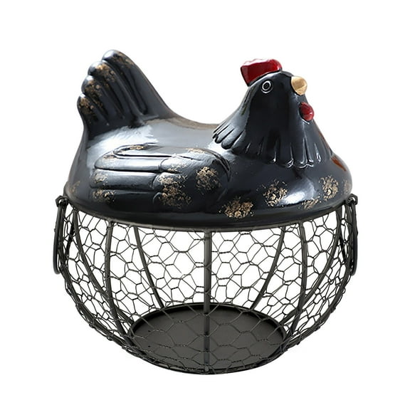 MOPOOR Eggs Holder Basket Organizer Storage Ceramic Fruit Container Kitchen Hen Decor,Egg Holder/Organizer Case/Container for Kitchen, Countertop