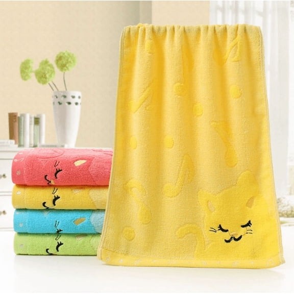 MOPOOR Fashion Animal Pattern Soft Towel,Soft and Fast Absorbent Hanging Towels or Magic Stickers with Hanging Loops for Kitchen, Bathroom