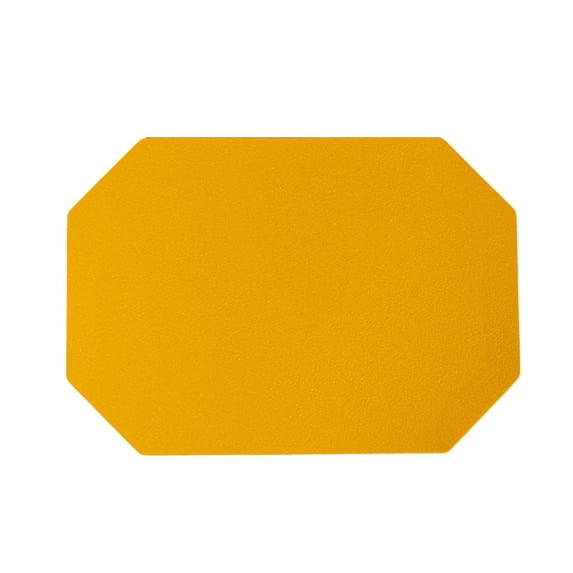 MOPOOR Faux Leather Vinyl Placemats, Waterproof Wipeable Anti Slip Place Mats, Heat Resistant Reversible PU Table Mats for Kitchen Dining Indoor & Outdoor,Easy to Clean 
