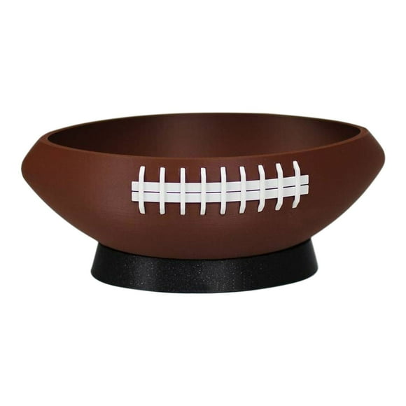 MOPOOR Football Snack Bowl ,Rugby Plate Rugby Fast Food Bowl Designed for Fast Food Easy To Carry Suitable for Fast Paced Life for Gameday, Carnivals, Birthday, Sport, Party Decor