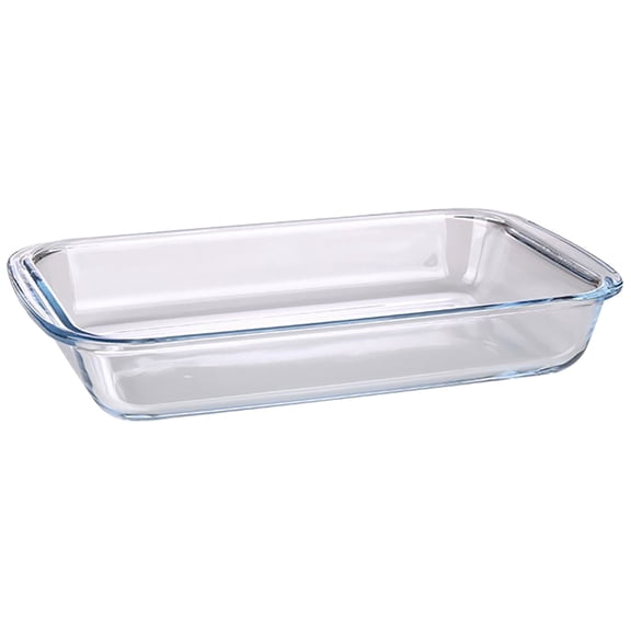 MOPOOR Glass Baking Dish 1L Bakeware Oven Microwave Dishwasher for Baking Serving & Reheating,Rectangular Tempered Glass Bakeware, Glass Baking Dishes Baking Pan Set