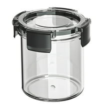 MOPOOR Glass Jar with Lid, Airtight Glass Storage Canister Glass Food Storage Containers for Kitchen Counter, Pantry, Decorative Jar for Coffee, Tea, Sugar, Candy