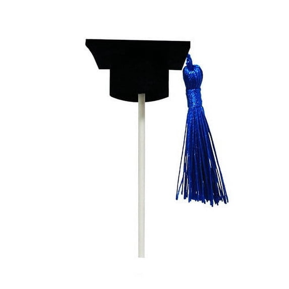 MOPOOR Graduation Party Supplies Ornaments Mini Doctor Hat Band Cake Insert Card Stick Cake Top Hat,Mini Small Graduation Cap/Hat Cake Decoration Food Topper & Centerpiece 