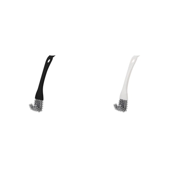 MOPOOR Grill Brush with Handle Wire Grill Brush BBQ Cleaning Brush Grill Grate Cleaner Wire Grill Brush for Outdoor Grill Grill Accessories, Porcelain/Weber Gas/Charcoal Grill