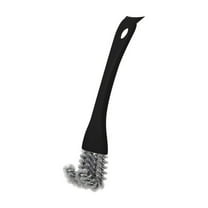MOPOOR Grill Brush with Handle Wire Grill Brush BBQ Cleaning Brush Grill Grate Cleaner Wire Grill Brush for Outdoor Grill Grill Accessories, Porcelain/Weber Gas/Charcoal Grill