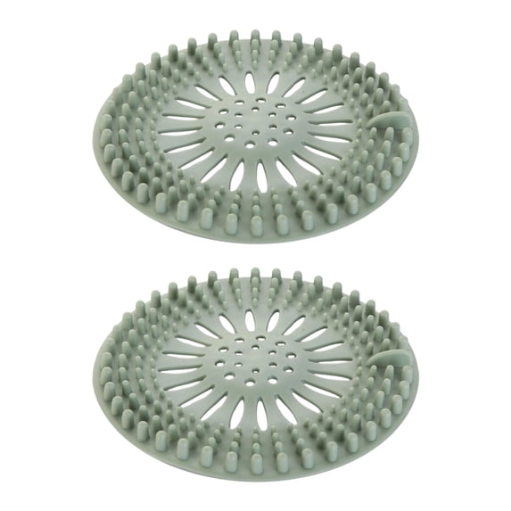 MOPOOR Hair Catcher Rubber Stopper Shower Drain Covers for Bathroom, Bathtub, Handbasin, Tub, Kitchen, Sink, Strainer, Sewer, Plug, Filter, Trap, Home, Drain Protectors, Easy to Install and Clean