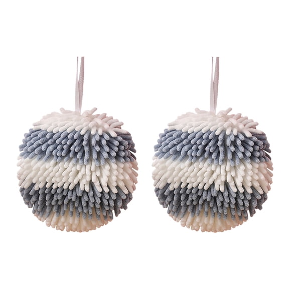 MOPOOR Hanging Hand Towels with Loop Absorbent Coral Fleece,Absorbent Hanging Hand Towel Plush Towel Fuzzy Hand Towel Of Soft Puff Hand Towel for Bathroom Kitchen Washstand