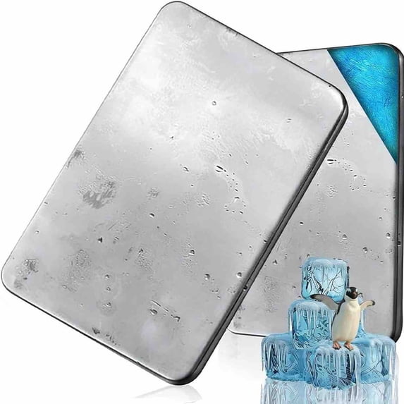 MOPOOR Ice Packs for Lunch Boxes,Stainless Cooling Pack for Cooler,Quick Freeze Long Lasting Reusable Ice Pack,Multi Cooler Accessories for Hiking,Camping,Fishing,Keep Food,Drinks Fresh and Cool