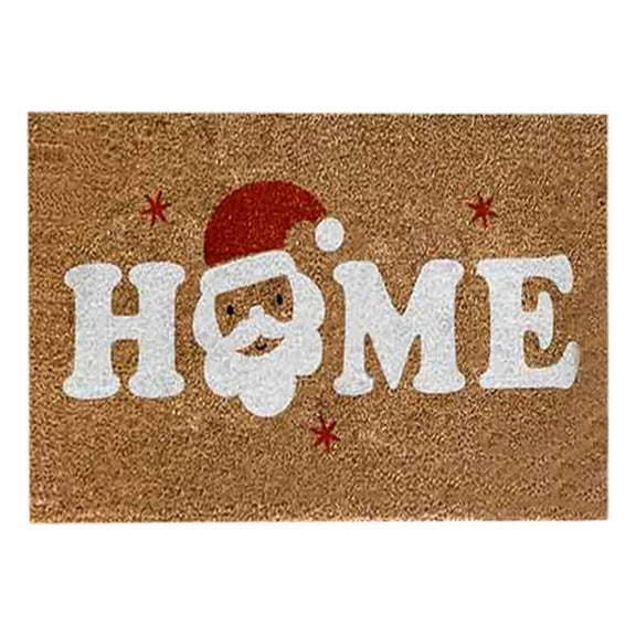 MOPOOR Merry Christmas Doormat Tree Santa Snowflake Decorate Doormat Welcome Mat Gift for Welcome Decorative Doormat, Seasonal Winter Xmas Low-Profile Rug Switch Mat for Outdoor