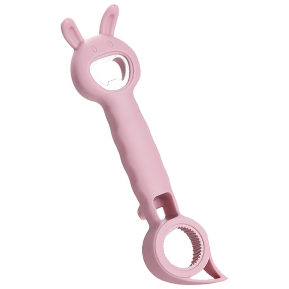 MOPOOR New 4 in 1 Multi Function Can Opener Bottle,Multi Kitchen Tool for Jelly Jars,Wine, Beer and other,Bottle Opener to Protect the Nail Use for Elderly and Arthritis Sufferers