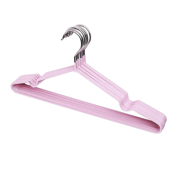 MOPOOR Non Slip Multi-functional Clothes Hanger Metal Stainless Steel Clothes Hanger,Seropy Metal Hanger Heavy Duty Wire Hangers with Non Slip Notch, Ultra Thin Stainless Steel Hanger Space Saving