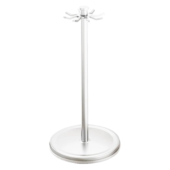 MOPOOR Organizer Rack Rotatable Utensil Holder with 8 Hooks and Rotation for Kitchen Countertop Saving Organizer for Utensil,Towel,Pot,Glove,Aprons,Countertop 360 Degree Rotating Utensil Holder ﻿