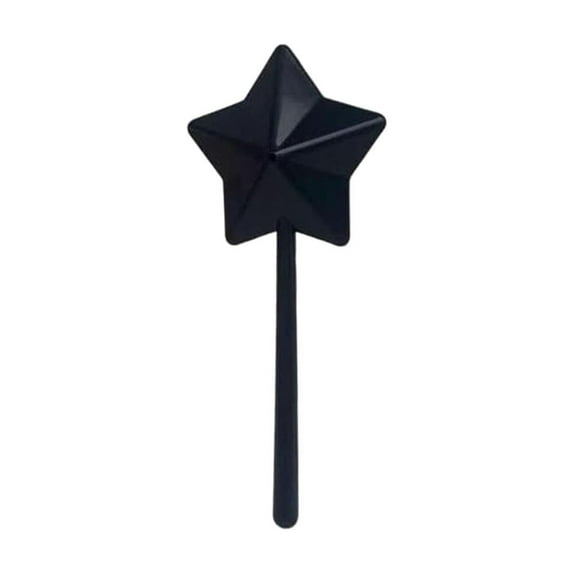 MOPOOR Salt and Pepper Wand Shaker Magic Fairy Star, Pentagram Shape, Three Hole Dispenser, Refillable, Removable, Light, One Hand Operation, Kitchen Accessories for Halloween and Christmas