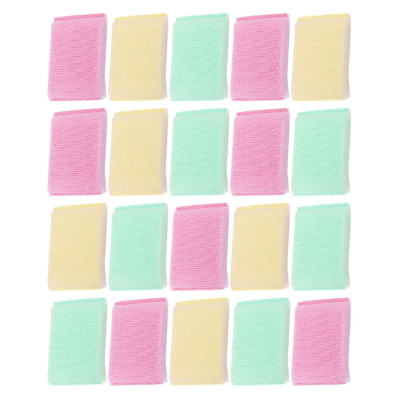 MOPOOR Scrubbing Scrubbing Sponges for Home and Kitchen Scouring Multi-Purpose Scouring Pads, Non-Scratch Cleaning Sponges,Non-Stick Cookware,Long Lasting Dish Scrubbers for Kitchen,Bathroom