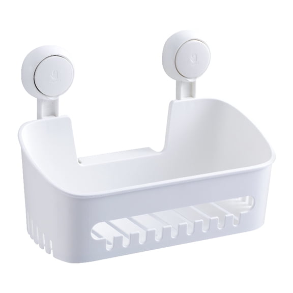 MOPOOR Shower Caddy Suction Cup, Shower Organizer Removable Bathroom Shelf,Storage Suction Powerful Max,Bathroom Caddy Waterproof Holder for Shampoo & Toiletries Bathroom & Kitchen Caddy Organizer