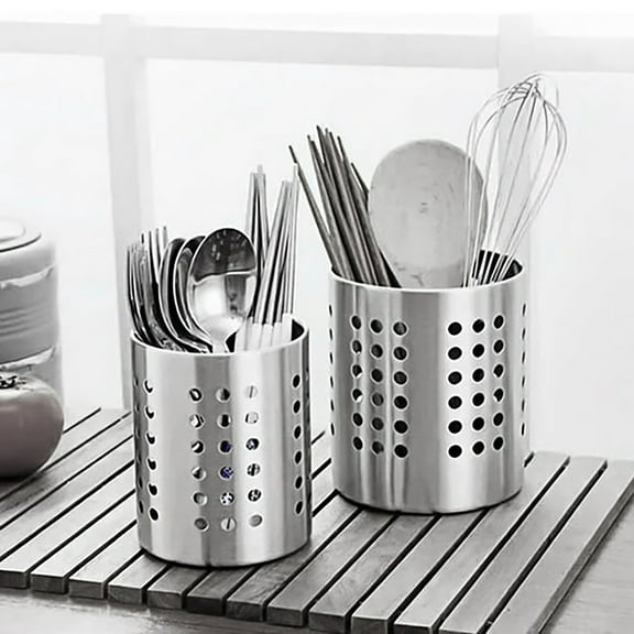 MOPOOR Silverware Drying Basket, Kitchen Sink Utensil Holder Replacement,Thin Dish Drying Rack Countertop Organizer Stainless Steel 304 Flatware Cutlery Caddy Hold for Dish Drainer