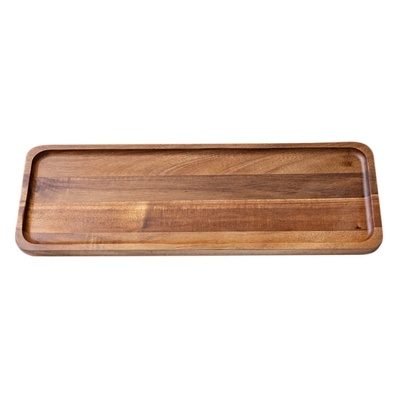 MOPOOR Small Wooden Platters Rectangle Charcuterie Boards Wood Serving Trays Home Decor Cheese Board Cake Plates Kitchen Charcuterie Platter or Food Dish Rectangular Cake Dessert Trays