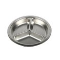 thumbnail image 1 of MOPOOR Stainless Steel Divided Plate with Suction Base, Non-Slip Unbreakable Snack Dish with Removable Silicone Sleeves, Non-Toxic and Dishwasher Safe for Kids and Adults, 1 of 9