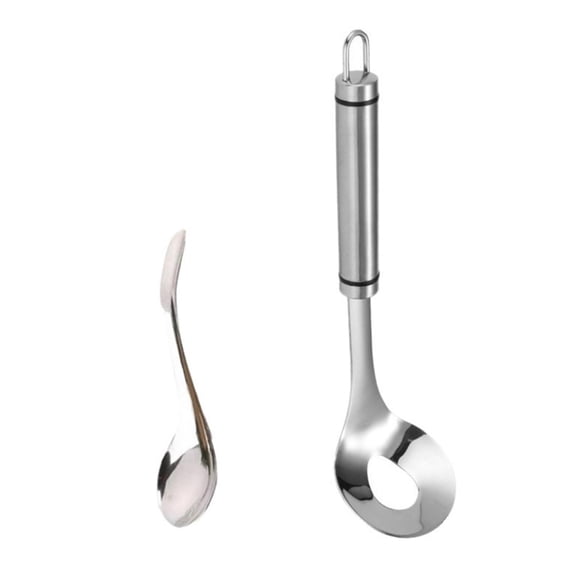 MOPOOR Stainless Steel Meatball Maker Spoon, Professional Meatball Scoop Ball Maker Tool, Manual Meat Ball Cooking Spoon with Holes, Non-Stick Design for Kitchen Prep and Home Cooking Utensil