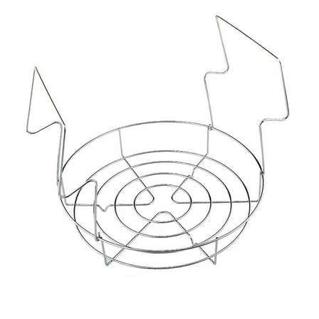 MOPOOR Steam Basket Stainless Canning Rack Stainless Steamer Canning Jar Rack Scalding Foldable Handles Canner Rack for Regular Wide Mouth Mason Jars Ball Jars