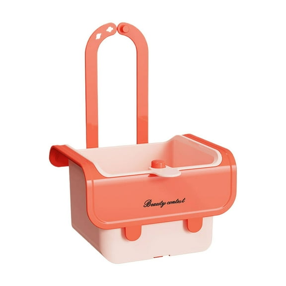 MOPOOR Strainer Button Strainer Tap Hanging Removable Strainer Basket Multi-Functional Food Colander,Press Automatic Dumping Kitchen Draining Basket, Easy Drain Filter with Bottom Release