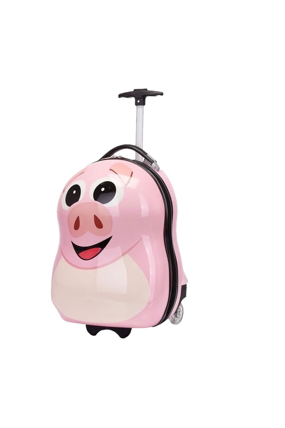Trolley Case Cartoon Animatio Suitcase Large Capacity Single Pole Cabin Case Storage Box,Soft Luggage - Cute & Durable Carry-On Suitcase for Travel