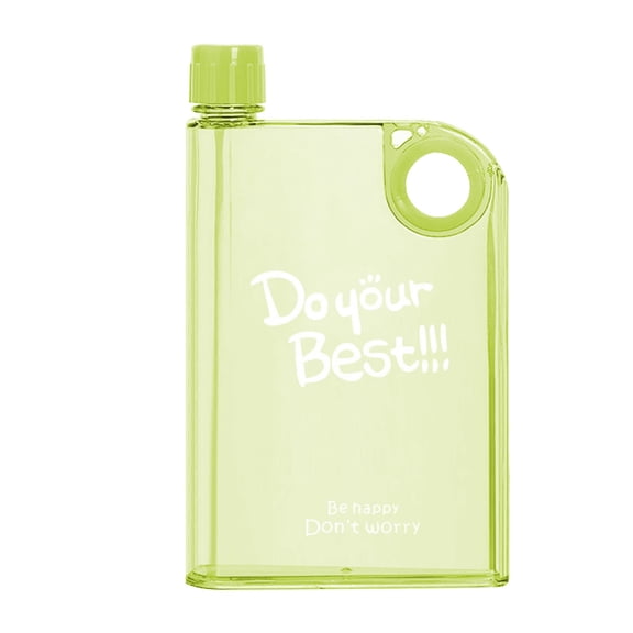MOPOOR Water Bottle, Reusable, Slim Flat, Portable, Fits in Pocket, for School, Sports, Travel, Dining, BPA Free, Lightweight, Easy to Carry