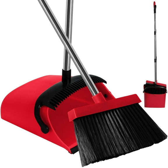 MOPPLEX Broom and Dustpan Set Combo