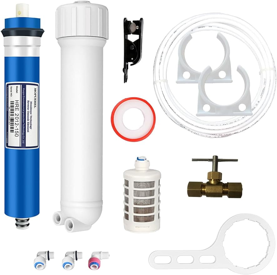 MOPUEHEL 150 GPD RO Membrane with Reverse Osmosis Membrane Housing Set for Maple Syrup Reverse