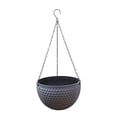 thumbnail image 1 of MOQIN Hanging Basket Planter Round Gardening Hanging Premium Plastic Brown Pot Comes With Drainer And Chain Hanging Flowers Pot For Indoor Outdoor, 1 of 8
