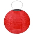 thumbnail image 1 of MOQIN 12-Inch Waterproof Solar-Powered Lanterns - Outdoor/ Indoor Hanging Solar Lanterns Chinese Traditional Nylon Hanging Lanterns LED Garden Decorative Light, 1 of 9