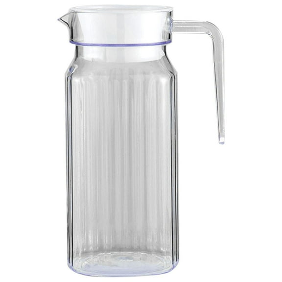 MOQIN 1Pack 1 Gallon /4L Acrylic Pitchers,Large Clear Plastic Pitcher with Removable Lid, Transparent Juice Jug Water Pitcher for Iced Tea, Sangria, Lemonade, Cold or Hot Beverages