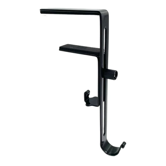 MOQIN 2 in 1 Garland and Stocking Hanger, No Drill Heavy Duty Garland Hanger, with 2 Hooks Adjustable Garland and Stocking Hangers for Mantle, for Tabletops and Fireplaces