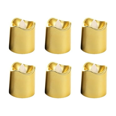 MOQIN 2'' Flameless Votive Candles Real Wax Dripping Design, LED Faux Battery Operated Tealight Candles with Timer for Christmas and Advent, Batteries Included - Set of 6