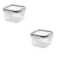 thumbnail image 1 of MOQIN 2-Pack Mini BPA-Free Plastic Food Storage Containers | Stackable Airtight Lunch Boxes for Kids | Portable Square Snack Pots for School Snacks, Leftovers & Pantry Organization,150ml, 1 of 6