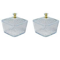 MOQIN 2-Pack Nut and Candy Serving Tray, Divided Snack Serving Bowls, Plastic Compartment Appetizer Food Display Dish Platter with Lid for Fruit Dessert Nuts Snacks Candy Chip Dip