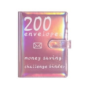 MOQIN 200 Envelope Challenge Binder,200 Envelope Challenge Binder Savings Challenges Book Budget Binder Savings Challenge Book Cash Envelope Wallet for Budgeting Planner