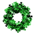 thumbnail image 1 of MOQIN 23 Ft St.Patrick's Day Tinsel Garland, Green Shamrock Garland for Saint Patrick's Day Party Decor, Shiny Hanging Clover Artificial Flower Vine Plants for Home Indoor/Outdoor, 1 of 9