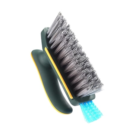 MOQIN 3 in 1 Floor Brush Scrubber with Handle,Heavy Duty Stiff Bristle Cleaning Scrub Brush with Squeegee 120°Rotating Tile Brush for Cleaning Bathroom Glass Patio Kitchen Tub Sink Carpet Floor