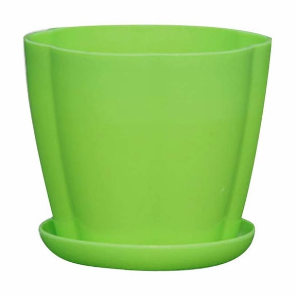 MOQIN 3.1 Inch Plastic Planters Indoor Pots, Mini Flower Seedlings Nursery Flower Pot with Pallet, Modern Decorative Gardening Containers