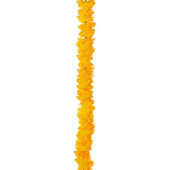 MOQIN 3.3 Feet Marigold Garland for Decoration - Marigold Flowers Garlands for Indian Diwali Day of The Dead Decorations, Indian Weddings (Yellow, Orange)