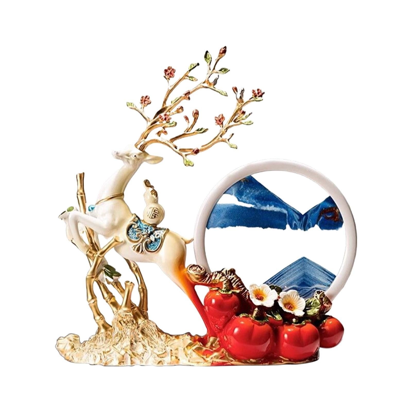 MOQIN 3D Dynamic Sand Art Liquid Motion, Moving Sand Art Picture Round ...