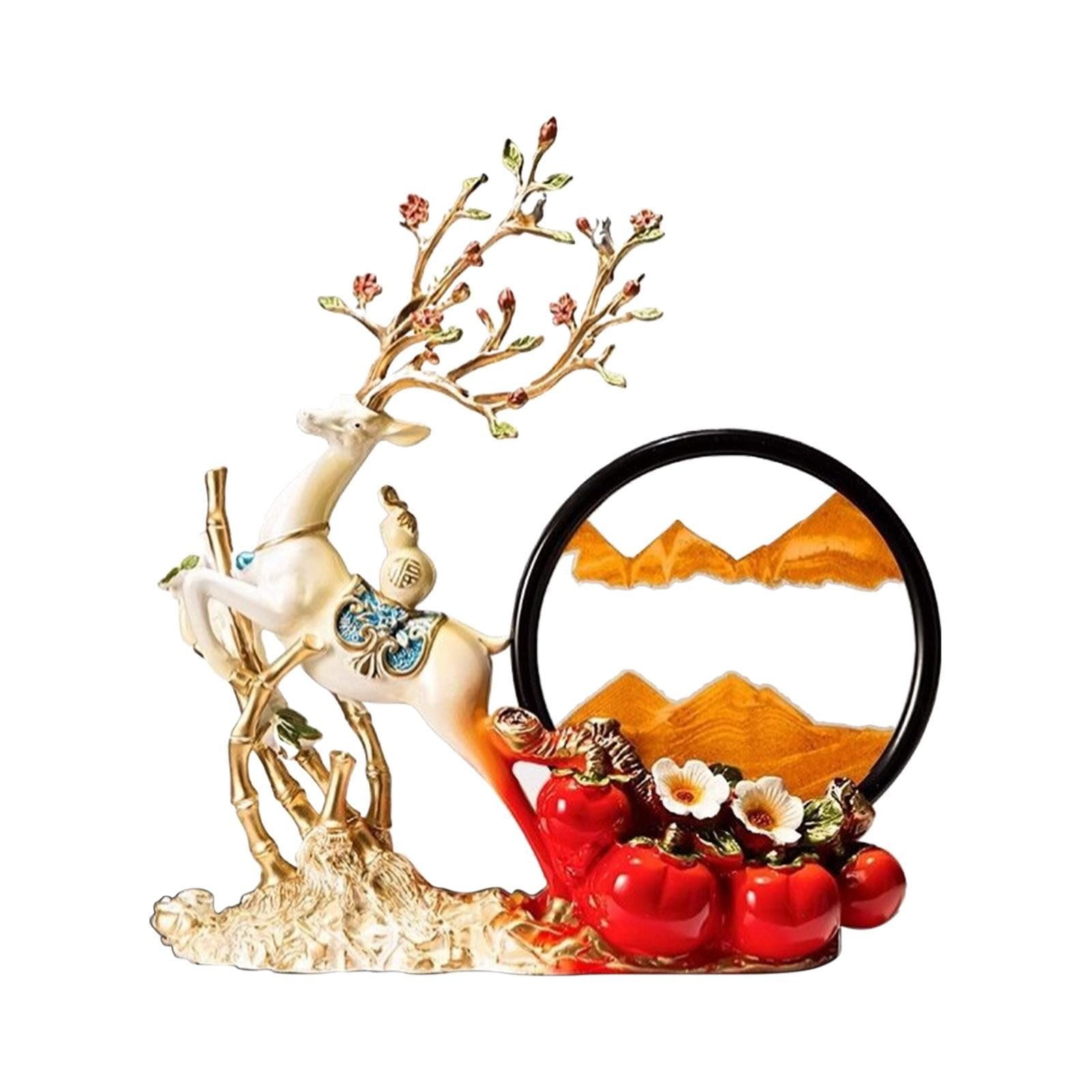 MOQIN 3D Dynamic Sand Art Liquid Motion, Moving Sand Art Picture Round ...