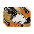 thumbnail image 1 of MOQIN 4 Pcs Halloween Placemats 12"x18" Gothic Bat Placemats Kitchen Decoration Washable Witch Place Mats Rectangle Skull Table Mats for Halloween Dining Table Accessories, 1 of 9