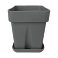 thumbnail image 1 of MOQIN 5.12 x 5.12 x 3.62" Square Gray Silica Gel Plant Pot, 1 of 5